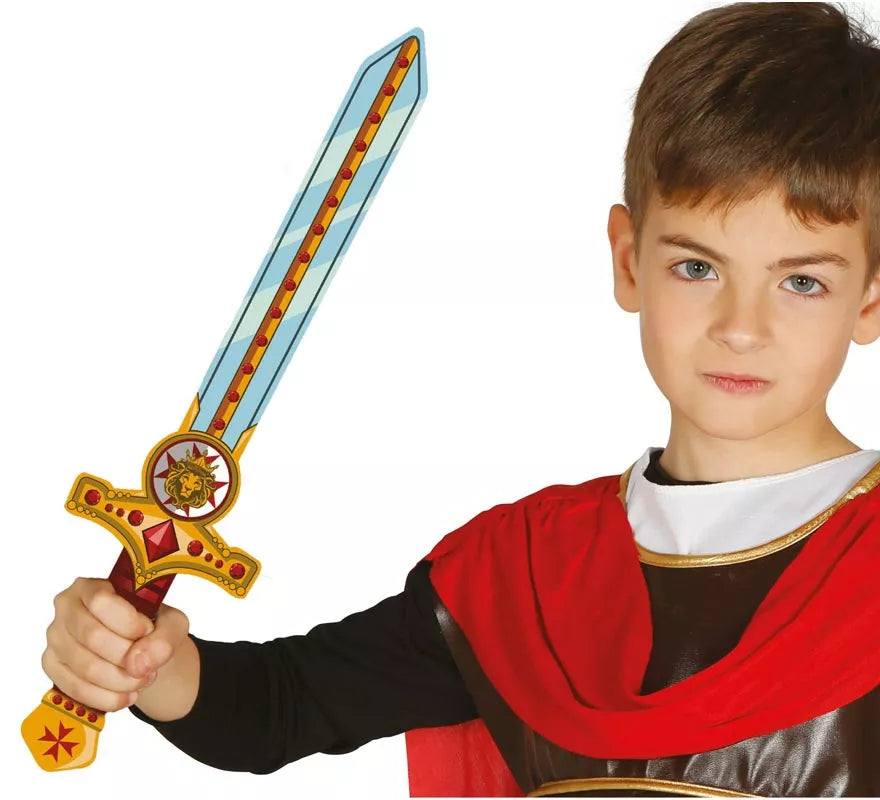 Translation missing: fr.Espada de Gladiador rojo y dorado de Foam infantil