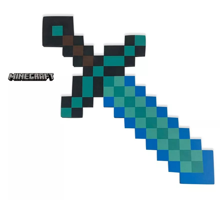 Translation missing: fr.Espada de Minecraft azul de juguete 60x30 cm