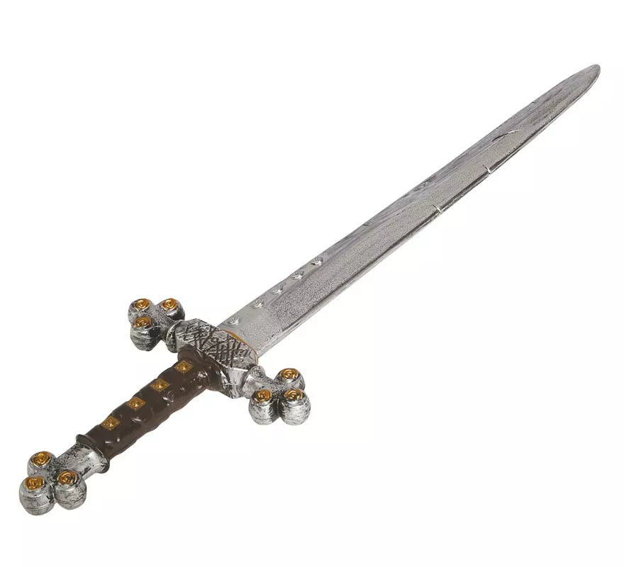 Translation missing: fr.Espada Medieval Plateada de 71 cm