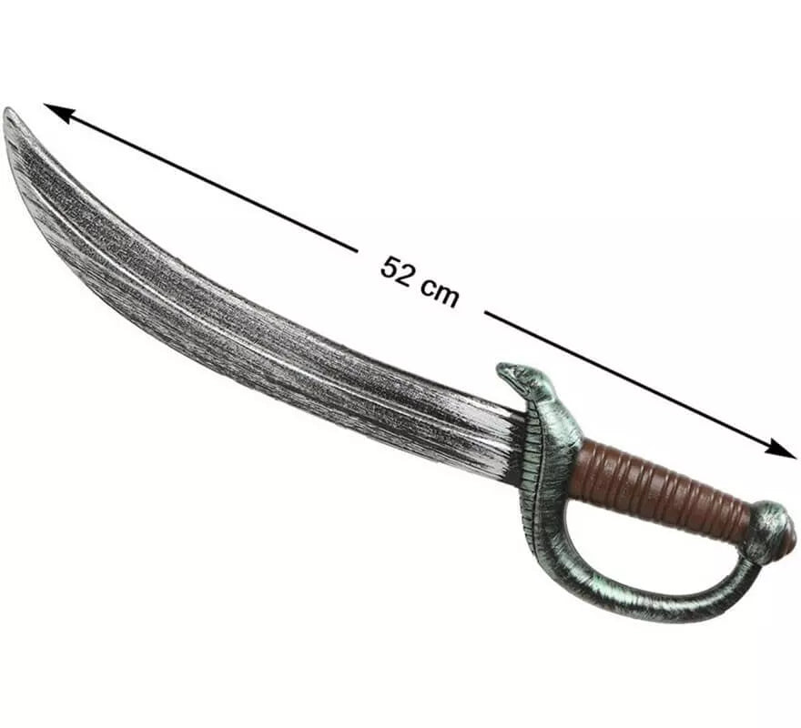 Translation missing: fr.Espada Pirata con Serpiente de 52 cm