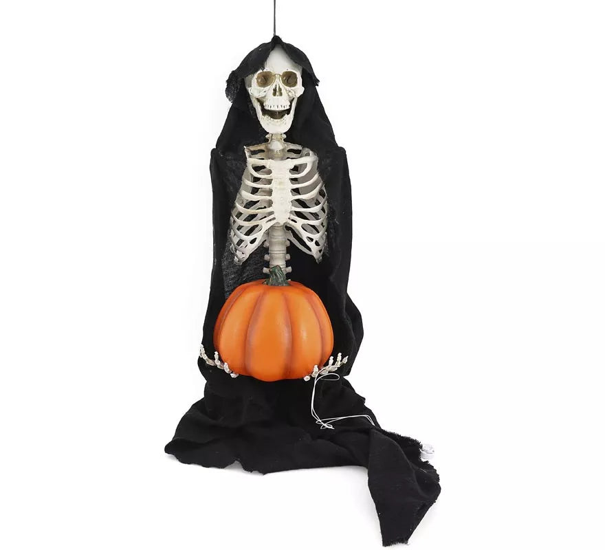 Translation missing: fr.Esqueleto con Calabaza Luz y Sonido de 110 cm