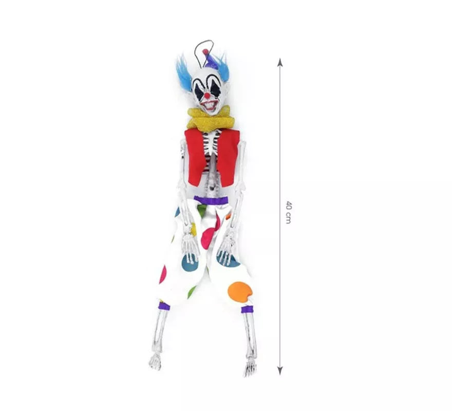 Translation missing: fr.Esqueleto de Payaso multicolor de 40 cm