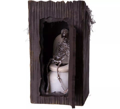 Squelette dans le Bain Lumineux avec Son et Mouvement 13x13x25 cm