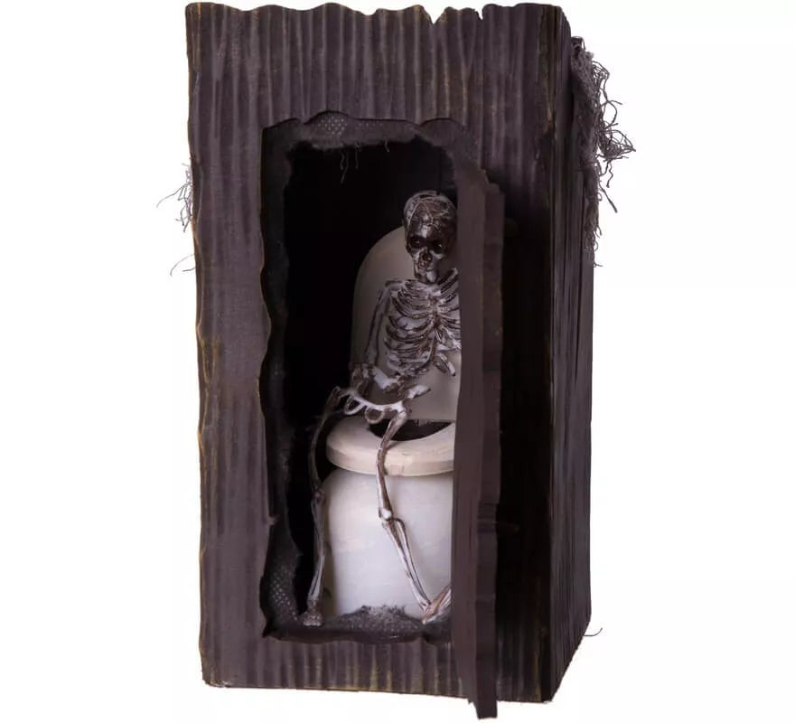 Translation missing: fr.Esqueleto en el Baño con Luz, Movimiento y Sonido de 13x13x25 cm