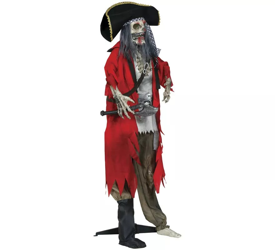 Esqueleto Pirata con Luz, Sonido y Movimiento 190 cm