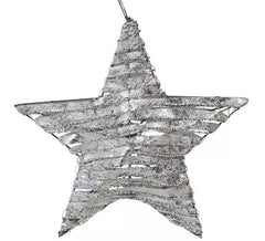 Etoile de 30 Led de Tissu à Piles de 40 cm
