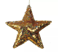 Etoile Paillettes Dorées 20 cm