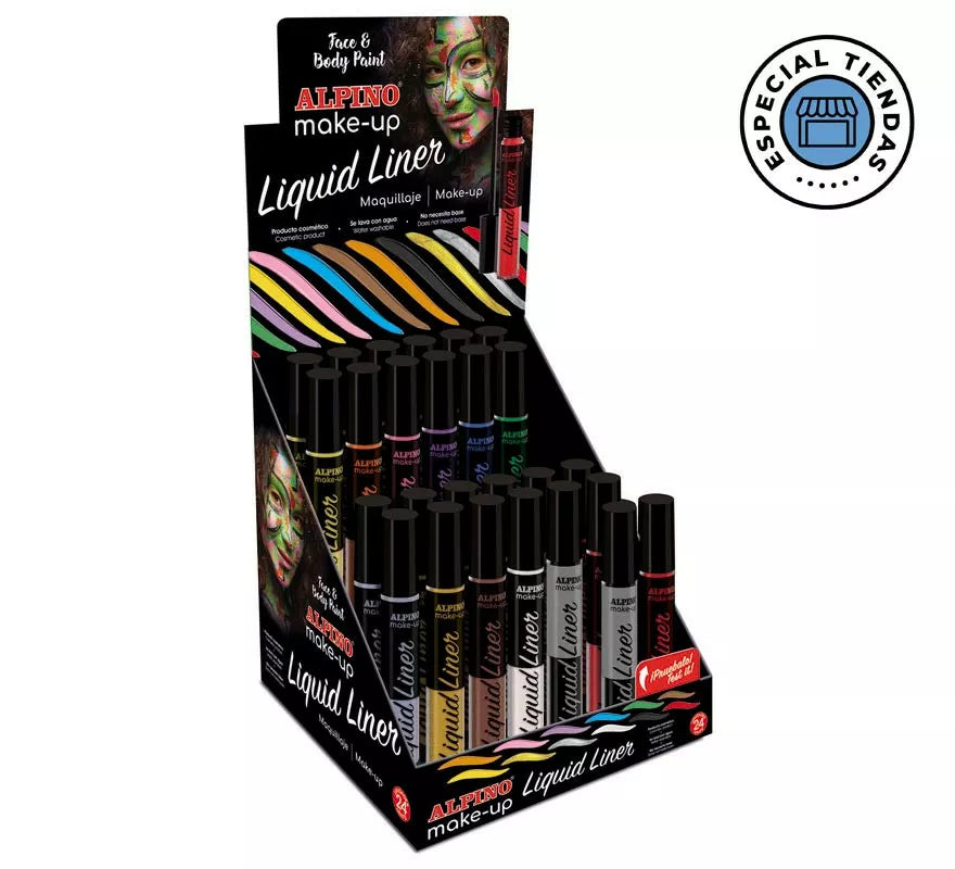 Translation missing: fr.Expositor Maquillaje Liquid Liner de 6 g de 24 unidades + 2 Gratis