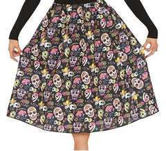 Jupe Catrina avec têtes de mort