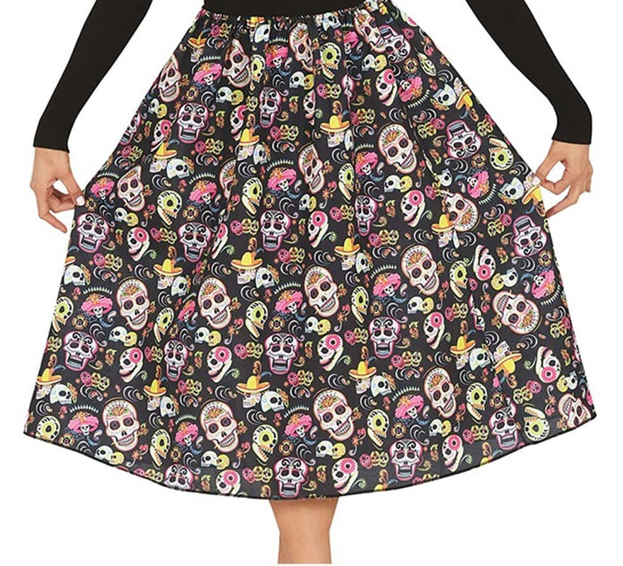 Translation missing: fr.Falda de Catrina con calaveras