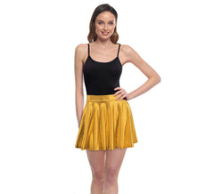 Jupe volante dorée pour femme