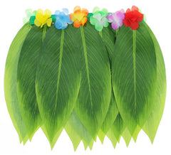 Jupe Hawaïenne avec Feuilles et Fleurs