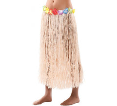 Jupe Hawaïenne avec fleurs 80 cm