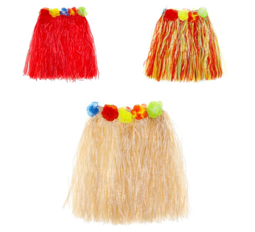 Translation missing: fr.Falda Hawaiana de 30 cm en varios colores