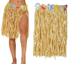 Jupe hawaïenne en paille adulte 40 cm
