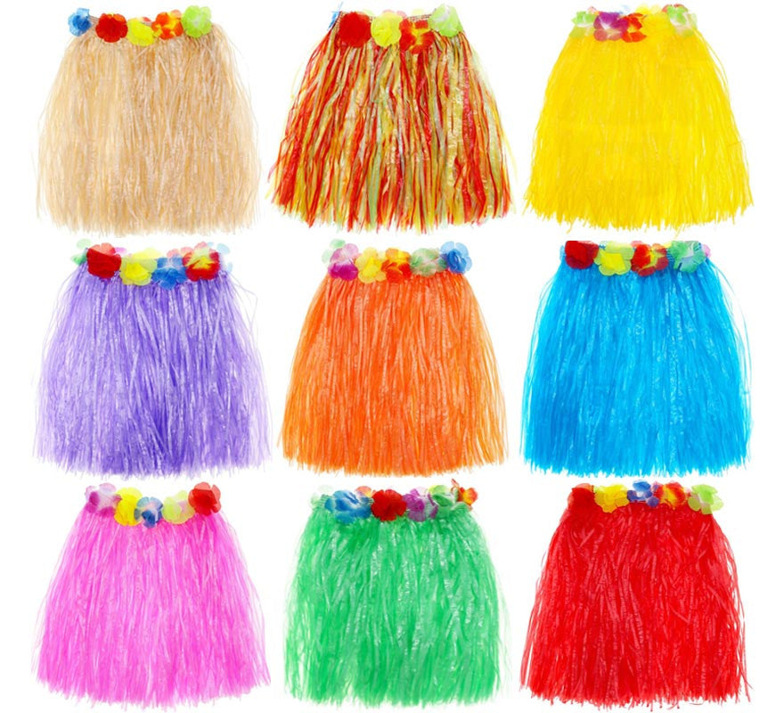 Translation missing: fr.Falda Hawaiana de 40 cm para mujer en varios colores