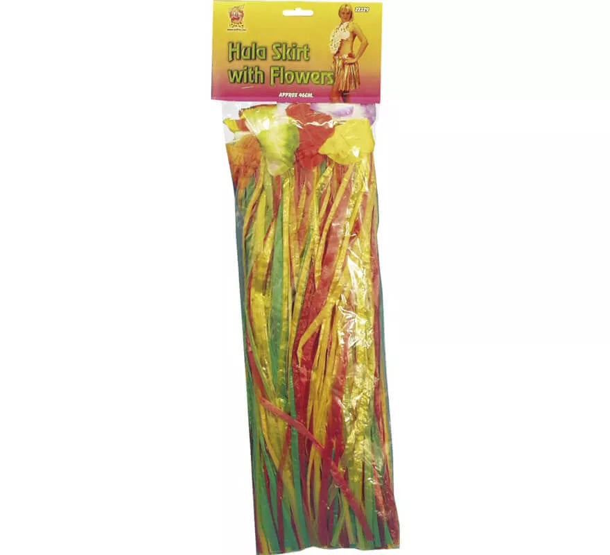 Translation missing: fr.Falda Hawaiana multicolor con flores 46cm