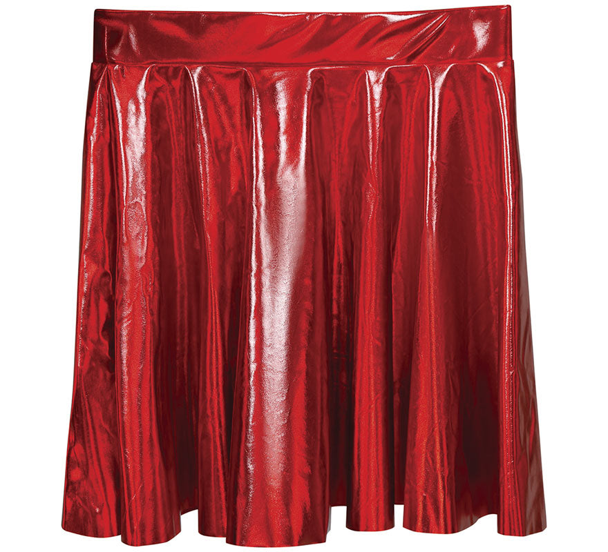 Translation missing: fr.Falda roja pin up efecto brillante para mujer