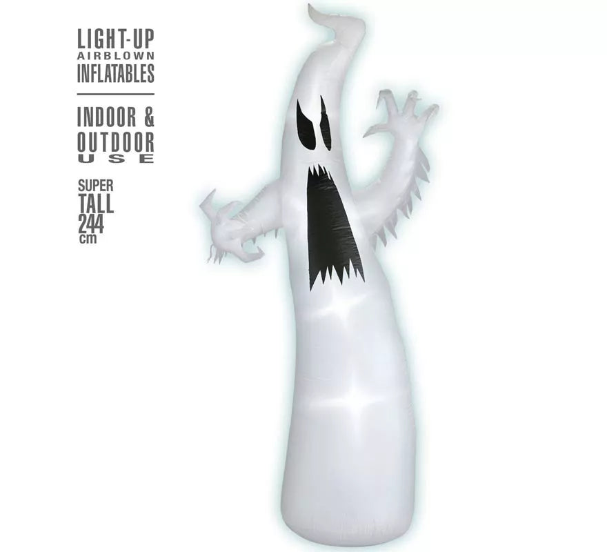 Translation missing: fr.Fantasma Auto Hinchable de Halloween con Iluminación de 244 cm