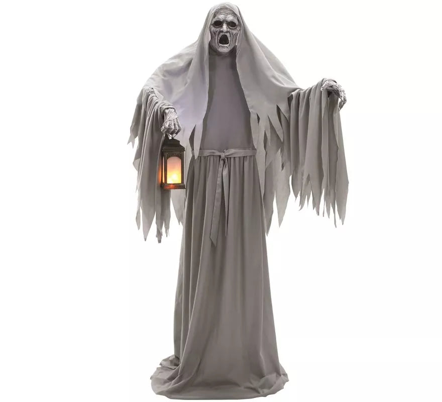Fantasma Espeluznante con luz, sonido y movimiento de 2,15 m