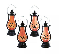 Lanterne citrouille avec lumière assortie 16 cm