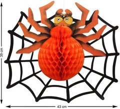 Lanterne Araignées et Toile 43x39 cm