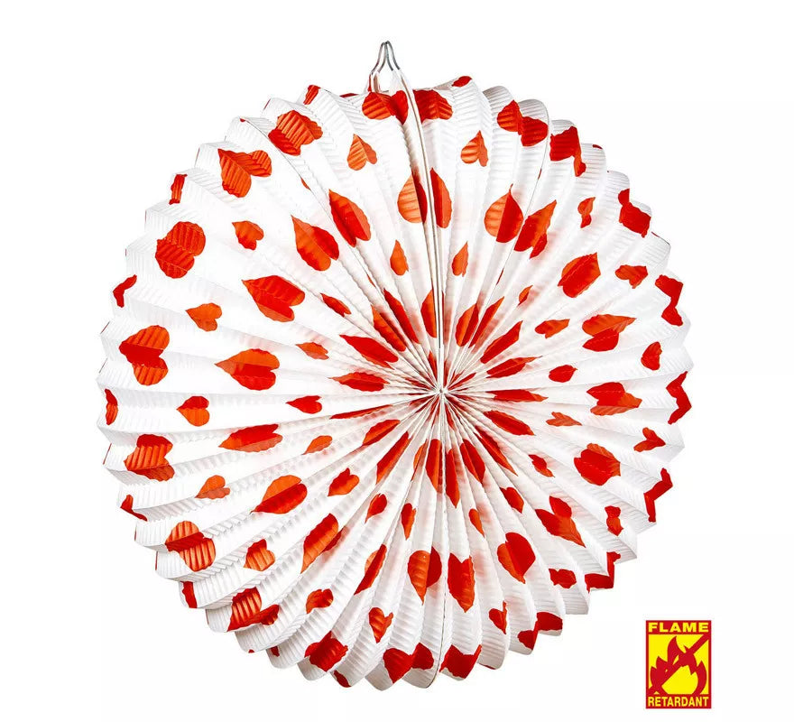 Translation missing: fr.Farolillo de Corazones Rojos Pirorretardante de 36 cm/dm