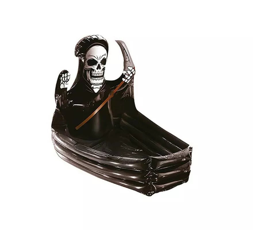 Translation missing: fr.Féretro con Calavera Muerte en Nevera Hinchable de 100x35 cm