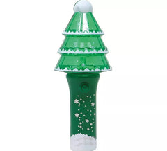 Figurine sapin de Noël avec baguette et lumière 13 cm