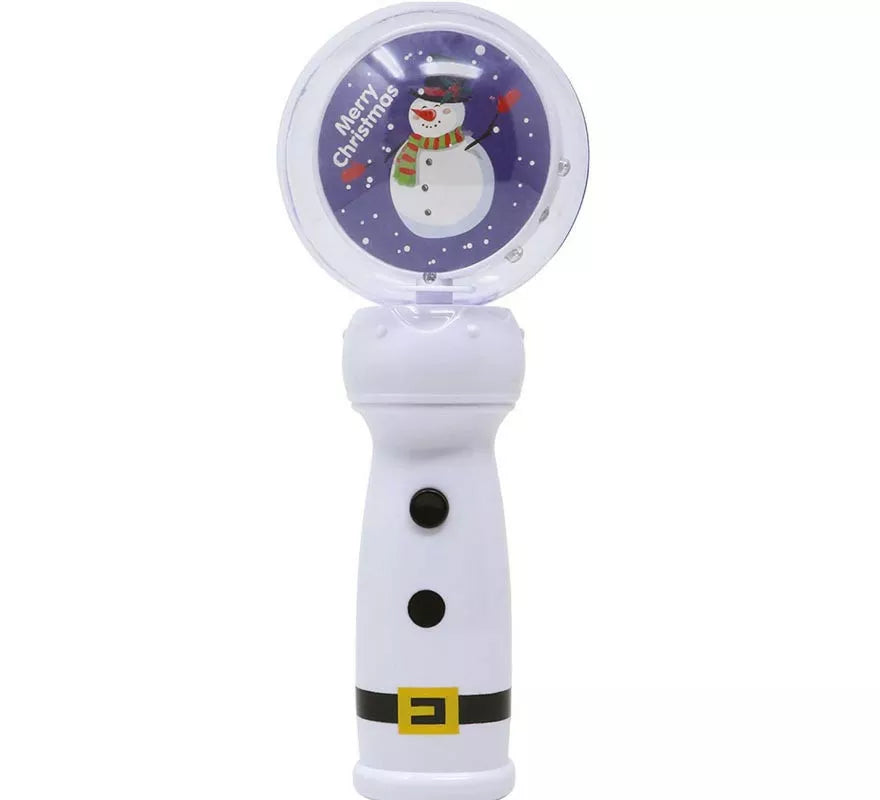 Translation missing: fr.Figura de Muñeco de Nieve con varita bola y leds de 21 cm