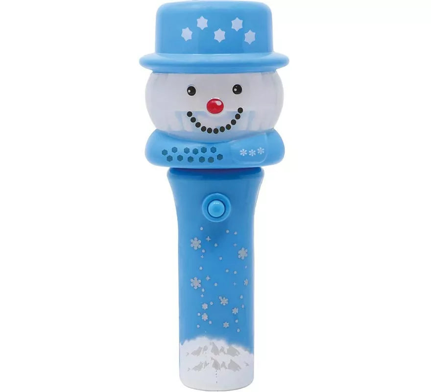 Translation missing: fr.Figura de Muñeco de Nieve con varita y luz de 13 cm