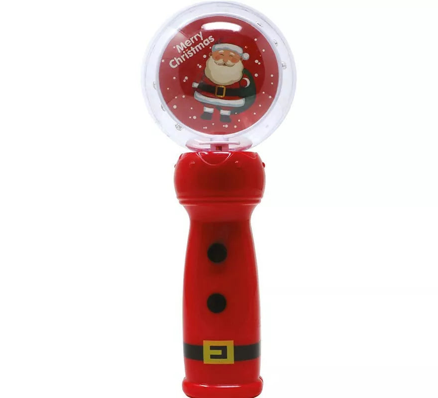 Translation missing: fr.Figura de Papá Noel con varita bola y leds de 21 cm