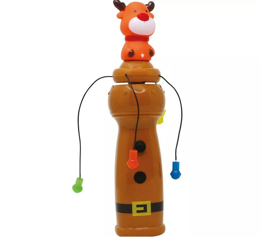 Translation missing: fr.Figura de Reno con varitas giratorias y luz de 22 cm