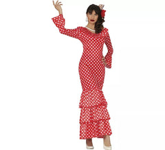 Flamenco Red Polka Dots Femmes