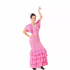 costume Rosa Flamenca pour les femmes