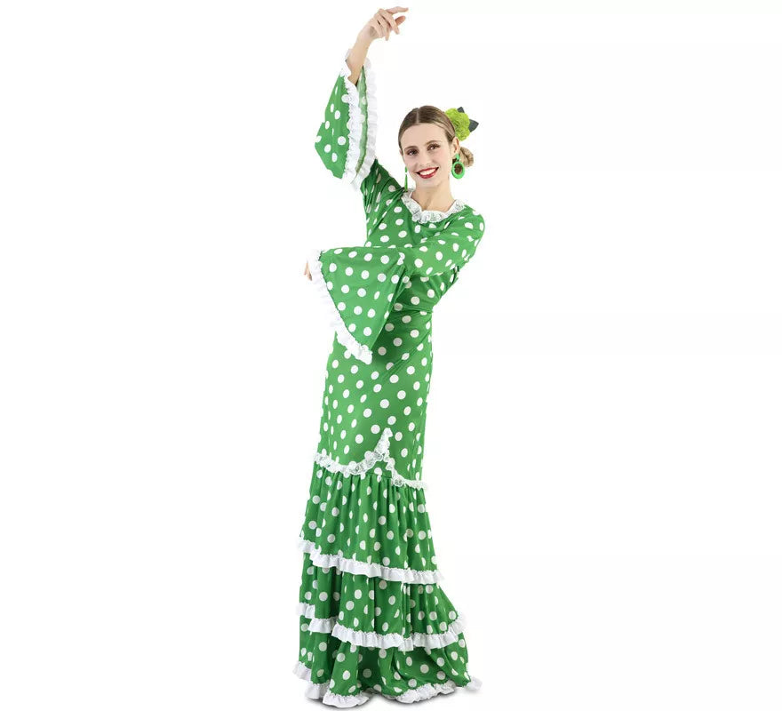 Translation missing: fr.Flamenca Verde con lunares para mujer