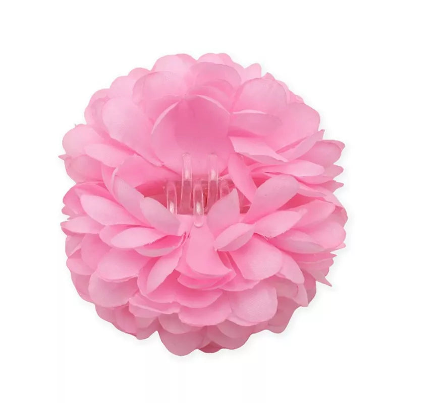 Flor con pinza para el cabello en varios colores de 11 cm