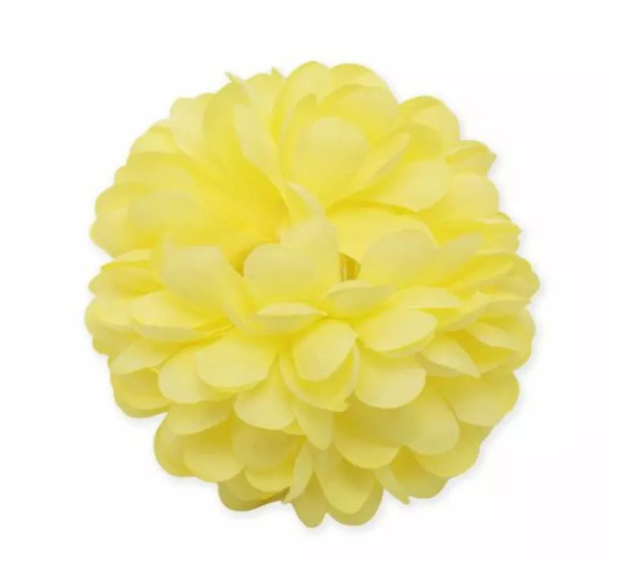 Flor con pinza para el cabello en varios colores de 11 cm