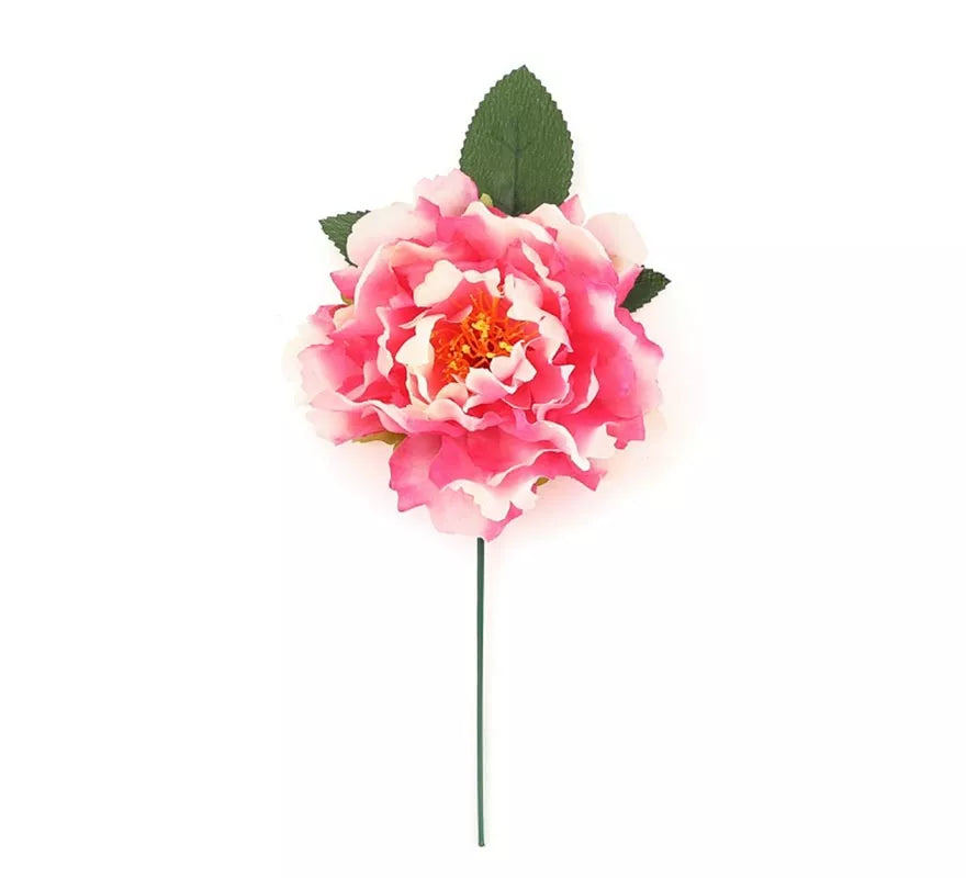 Translation missing: fr.Flor con Pinza rosa y blanco de 14 cm