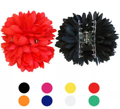 Fleur Dalia avec pince en plusieurs coloris