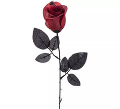 Fleur rouge avec araignée 43 cm