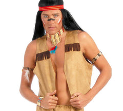 Gilet Marron Indien ou Cowboy pour adultes
