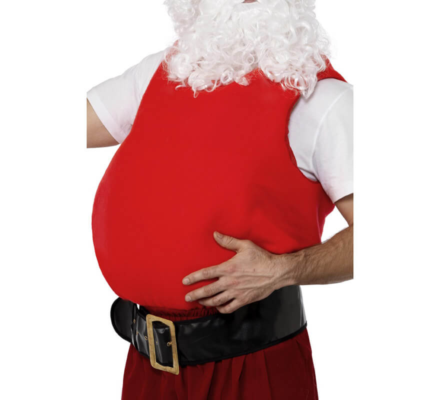Translation missing: fr.Barriga de Papá Noel en color Rojo para Navidad
