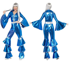 Déguisement Disco Dancing Dream Bleu pour Femme taille M