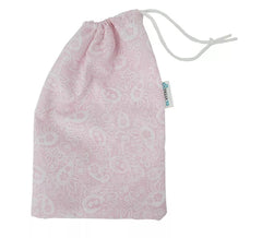Housse en tissu imprimé cachemire rose pour masque de protection