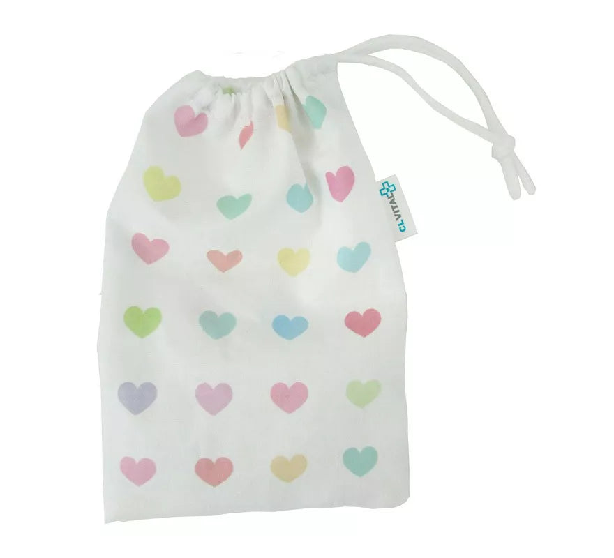 Translation missing: fr.Funda de tela para Mascarilla estampado Corazones