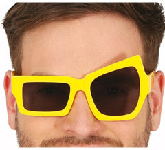 Lunettes jaunes avec clin d'œil adulte