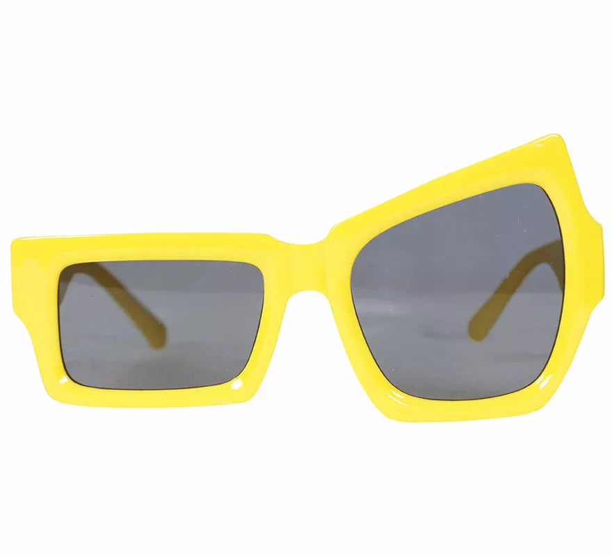 Gafas amarillas con guiño adulto