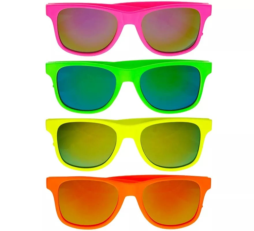 Translation missing: fr.Gafas Años 80 neón con Lentes en varios colores