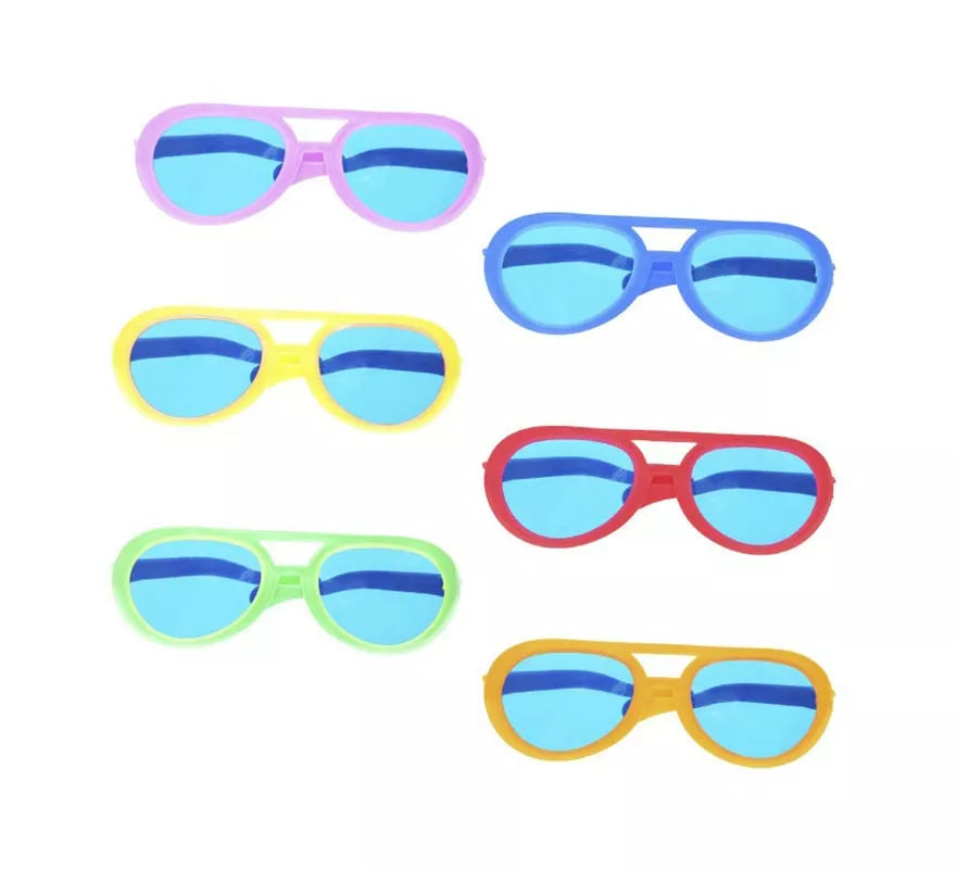 Translation missing: fr.Gafas azules gigantes colores surtidos